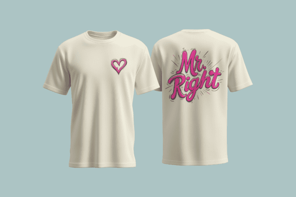 Matching Valentine's Day T-Shirt Print Designs