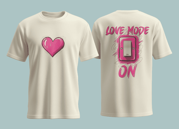 Love Mode On" Valentine's Day Design